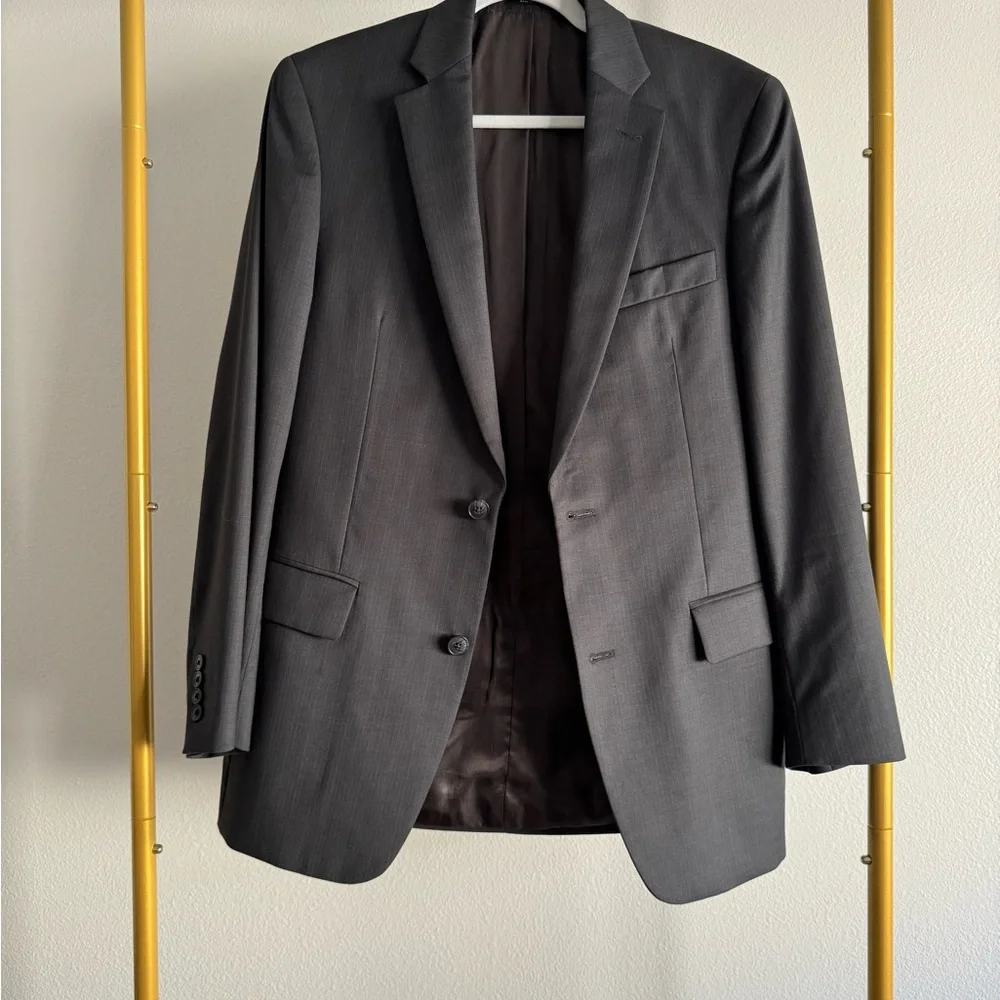 John Varvatos USA Dark Grey Wool Sport Blazer Jacket Men’s S 38R‎